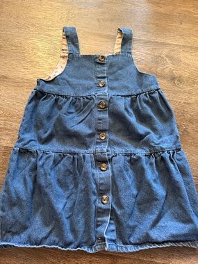 Chelsea & Violet Blue Denim Tiered Button Skirt